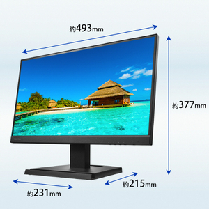 I・Oデータ 21．5型ワイド液晶ディスプレイ ブラック LCD-A221DBX-イメージ2