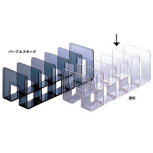 セキセイ クリスタルラック A5 5仕切 透明 F802850-CRX-400-イメージ1