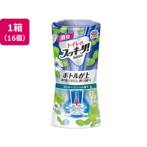 アース製薬 トイレのスッキーリ! 消臭芳香剤 スッキーリミント 400mL 16個 FC164RB-イメージ1