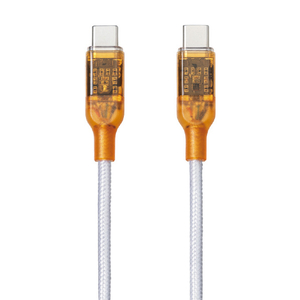 re:colors PD100W対応USB Type-C to C ケーブル(1m) タンジェリン CPRC2U2CTC100WO-イメージ1