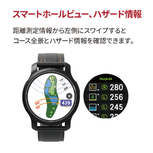 GOLFBUDDY ゴルフウオッチ GOLFBUDDY aim W12 ブラック GB-0328-イメージ5