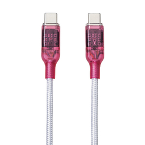 re:colors PD100W対応USB Type-C to C ケーブル(1m) ラズベリー CPRC2U2CTC100WP-イメージ1