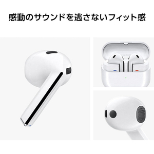 Samsung 完全ワイヤレスイヤフォン Galaxy Buds3 ホワイト SM-R530NZWAXJP-イメージ5