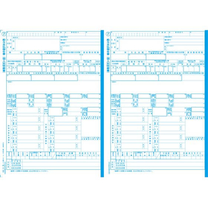 日本法令 給与支払報告書(源泉徴収票付)100セット24.09改 FC545ST-イメージ1