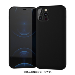 アンドデザイン iPhone 12/12 Pro用ケース MYNUS マットブラック MY-IP12P1-MB-イメージ1