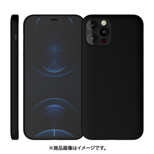 アンドデザイン iPhone 12/12 Pro用ケース MYNUS マットブラック MY-IP12P1-MB-イメージ3