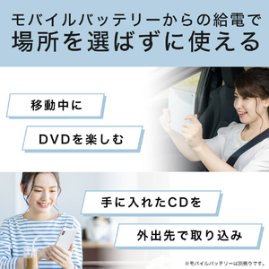 バッファロー スマホ用CDレコーダー「ラクレコ+」DVD再生&microSDスロット搭載モデル ホワイト RR-PW2-WH-イメージ3