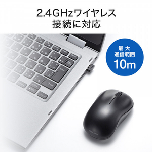 サンワサプライ ワイヤレスブルーLEDマウス ブラック MA-WB312BK-イメージ12