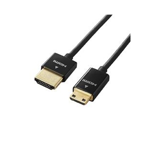 エレコム カメラ接続用HDMIケーブル(HDMI miniタイプ) 1．5m ブラック DGW-HD14SSM15BK-イメージ1