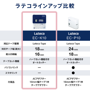 カシオ ラベルライター Lateco EC-K10-イメージ16