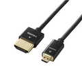 エレコム カメラ接続用HDMIケーブル(HDMI microタイプ) 2．0m ブラック DGW-HD14SSU20BK