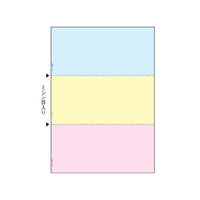 ヒサゴ マルチプリンタ帳票 A4カラー3面 100枚 FC91564-BP2012