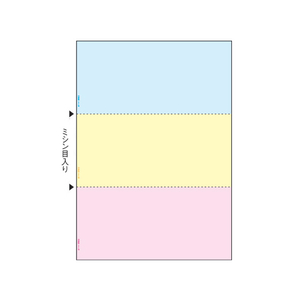 ヒサゴ マルチプリンタ帳票 A4カラー3面 100枚 FC91564-BP2012-イメージ1