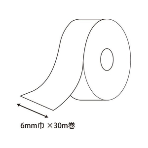 ヘイコー カールリボン 幅6mm×長さ30ｍ 白 1巻 FC606SB-001418101-イメージ4