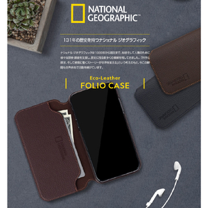 National Geographic iPhone SE(第3世代)/SE(第2世代)/8/7用Eco-Leather FOLIO CASE ホワイト NG19048I9-イメージ5