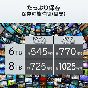 I・Oデータ スマホ対応ハイビジョンレコーディングHDD RS テレビ録画向けモデル(8TB) RECBOX HVL-RS8-イメージ9