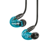 SHURE 密閉カナル型インナーイヤーヘッドフォン トランスルーセントブルー SE215SPE