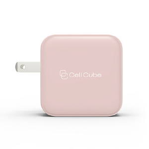 CellCube 2ポートUSB-C Fast Charger(PD20w share) ライトピンク CC-AC04-0504-イメージ2