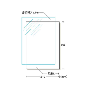 エーワン 転写シール[インクジェット] 透明タイプ A4 4セット FC58575-52102-イメージ2