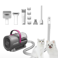 PETKIT Pet Grooming Kit 5-in-1 Airclipper 電源コード式 グレー LM4ﾊﾞﾘｶﾝｸﾘ-ﾅ-