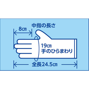 白十字 サルバ おむつとりかえ手袋 ふつう 100枚入 FC52150-イメージ4