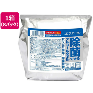 大王製紙 エリエール除菌できるアルコールタオル詰替 大容量 8パック FCC2429-イメージ1