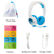 Onanoff 子供用ヘッドフォン BuddyPhones School+Wireless ブルー BT-BP-SCHOOLP-BLUE-イメージ10