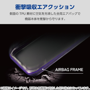 エレコム Google Pixel 9/9 Pro用ハイブリッドケース Air ストラップホールシート付 ホワイト PM-P242HVAIR2WH-イメージ4