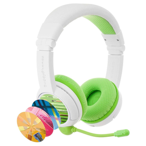 Onanoff 子供用ヘッドフォン BuddyPhones School+Wireless グリーン BT-BP-SCHOOLP-GREEN-イメージ1