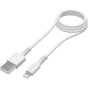 多摩電子工業 USB-A to Lightningケーブル 抗菌(1．0m) ホワイト TH136L10QW-イメージ1