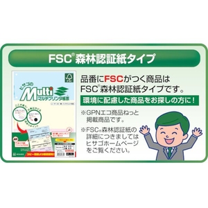 ヒサゴ プリンタ帳票A4白紙2面 FC104KR-8560369-イメージ2