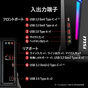 MSI ゲーミング用デスクトップパソコン Trident AS 14NUC7-681JP TRIDENTAS-14NUC7-681JP-イメージ10