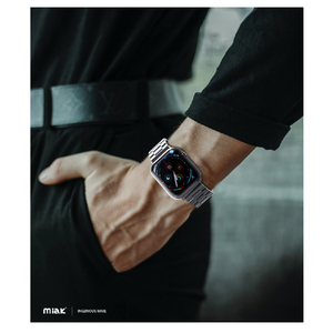 miak Apple Watch  42/41/40/38mm用METAL BAND シルバー SFBMA-W3840SL-イメージ5