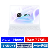 NEC ノートパソコン LAVIE N16 パールホワイト PC-N1675JAW