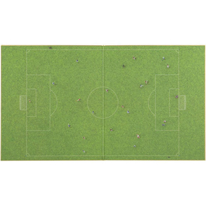 デザインフィル カラー色紙 二つ折り サッカー場柄×5冊 FC36678-33167006-イメージ4