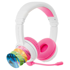 Onanoff 子供用ヘッドフォン BuddyPhones School+Wireless ピンク BT-BP-SCHOOLP-PINK-イメージ1