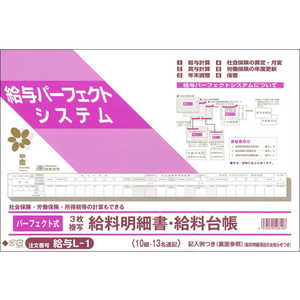 日本法令 パーフェクト式給料明細書・給料台帳 F803998-イメージ2