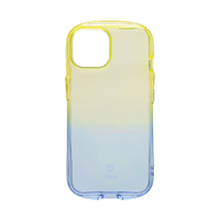 Hamee iPhone 15用TPUケース iFace Look in Clear Lolly レモン/サファイア 41-960608