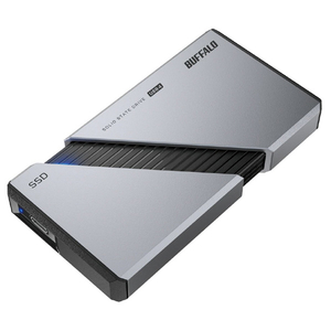 バッファロー 外付けSSD(2TB) シルバー SSD-PE2.0U4-SA-イメージ1