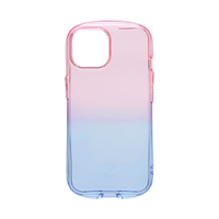 Hamee iPhone 15用TPUケース iFace Look in Clear Lolly ピーチ/サファイア 41-960622