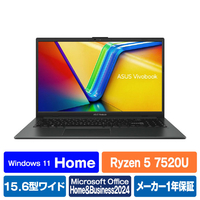 ASUS ノートパソコン Vivobook Go 15 オリジナル ミックスブラック E1504FA-R5165WSBLE4