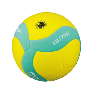 ミカサ FIVB公認スマイルバレー 5号 イエロー／ライトグリーン FC664SH-VS170W-Y-G-イメージ2