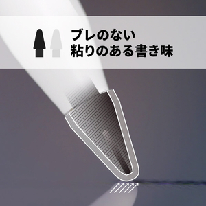 ifeli Apple Pencil用一体型TPUカバー付きチップ(4個入り) ブラック IF00062-イメージ6