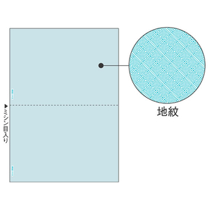 ヒサゴ マルチプリンタ帳票 B5 地紋 2面 100枚 F939572-BP2089-イメージ1