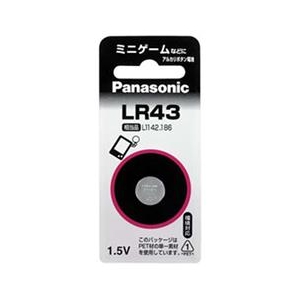 パナソニック アルカリボタン電池〈1．5V〉 LR43P-イメージ1