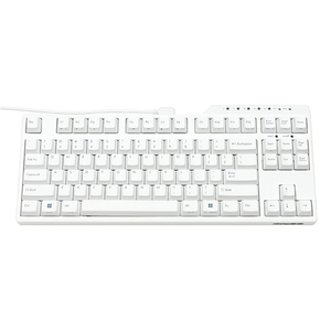 FILCO Bluetooth対応 テンキーレスキーボード 英語配列 Majestouch Convertible 3シリーズ マットホワイト FKBC87M/EMW3-イメージ1