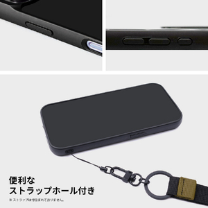 Man & Wood iPhone 16用MagSafe対応天然木ケース Ebony I27065I16-イメージ8