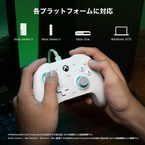 GAMESIR USB有線接続 ゲーミングコントローラー 高精度&高耐久ホール効果センサー搭載 【Xbox & Windows10/11対応】 Xbox公式ライセンス取得品 ホワイト GAMESIRG7SE-イメージ14