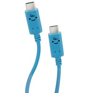 エレコム しろちゃんUSB Type-C(TM)ケーブル 1．0m ベイビー(ブルー×ブラック) MPA-CCF10BUF-イメージ8