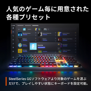 SteelSeries ゲーミングキーボード Apex Pro TKL Gen 3 JP(RE) 64745J-イメージ10